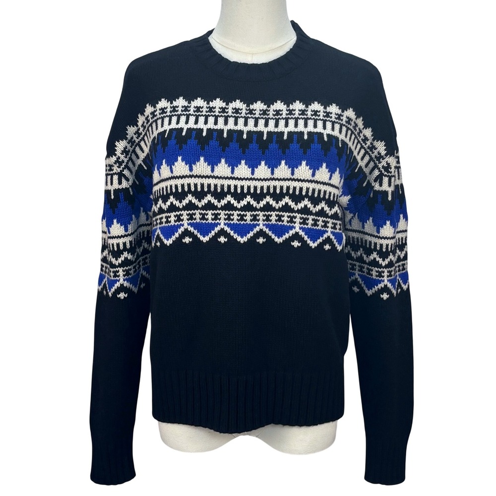 Ralph Lauren Nordic Sweater Knit Crew Neck Nordic Scandi Navajo Apres Ski Sz XL